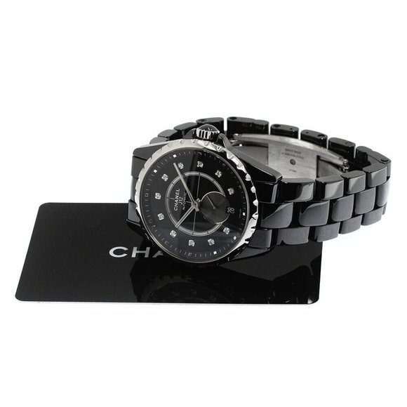 CHANEL J12 H4344 11P diamond black Dial Automatic Boy's Watch_783543 - Picture 1 of 7